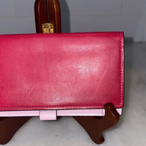 Coach Leather Checkbook Case Wallet - Picture 6 of 14